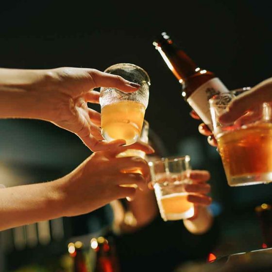 people drinking alcohol