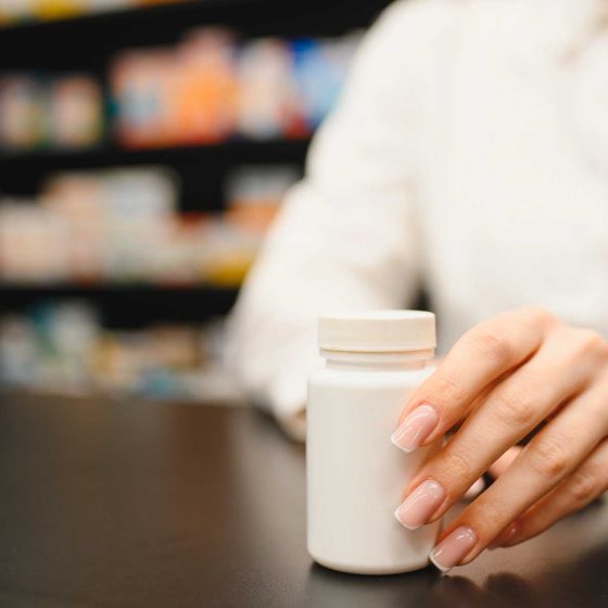 cannabis pharmacist preparing prescription
